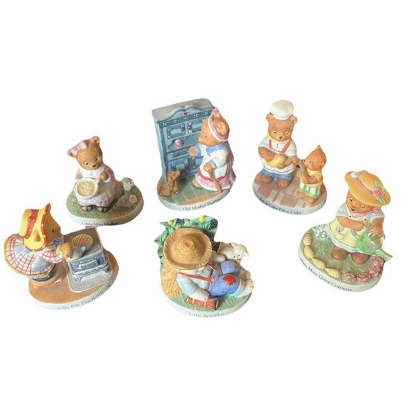 Nursery Rhyme Bears By Katharine Stevenson ~ Bronson Collectibles ~ Lot Of 6 - Picture 1 of 8